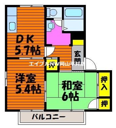 マルシンアパートＣの物件間取画像